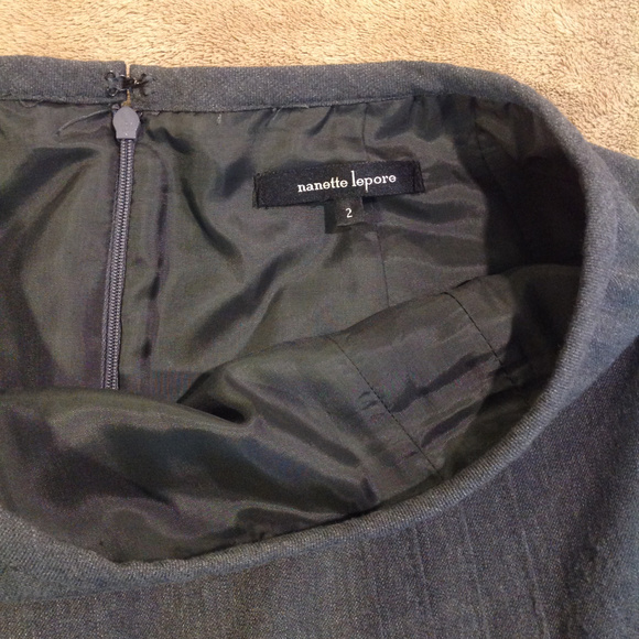 Nanette Lapore A-Line Skirt, Gray, Size 2 - Picture 3 of 6